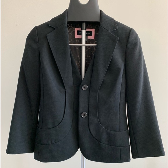 Pink Tartan Notched Lapel Blazer - Picture 2 of 9